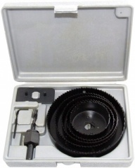 Am-Tech 8pc Hole Saw Kit in Blow Case M1530