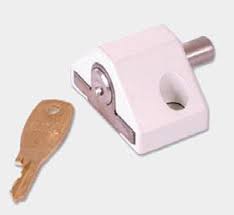 Era Patio Push Lock 2 Ccut Key White