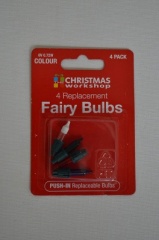 4pc Replacement Fairy Light Bulbs - Multi Colour
