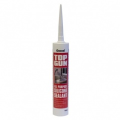 Top Gun All Purp Silicone Sealant Black 310ml