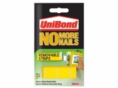 Unibond NMN Strips Removable 2kg 10 Strips Yellow 20mm x 4cm