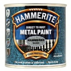 Hammerite Hammered Silver Grey 250ml