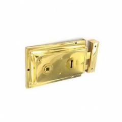 150mm Double Handed Rim Lock Brass (S1840)