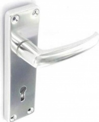 150mm Aluminium Lock Furniture Bright 1pair (S3071)