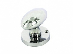 57mm Chrome Oval Mortice Knobs 1pair (S2929)