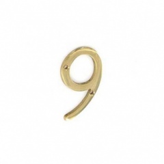 75mm Brass Numeral No 9 (S2509)