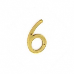 75mm Brass Numeral No 6 (S2506)