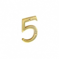 50mm Brass Numeral '5' (S2485)