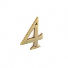 50mm Brass Numeral '4' (S2484)