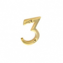 50mm Brass Numeral '3' (S2483)