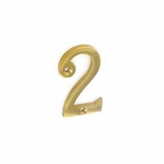 50mm Brass Numeral '2' (S2482)