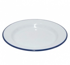 Falcon Enamel 24cm Dinner Plate Traditional White