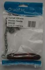 High Level Galvanised Pull Chain + Wooden Handle