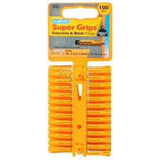 Plasplugs 100 Yellow Supergrip Plugs (SYP5010