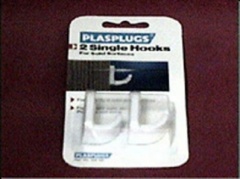 Plasplugs 2 White Single Hooks(SW131)
