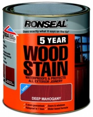 Ronseal 5yr Woodstain Deep Mahogany 2.5Lt