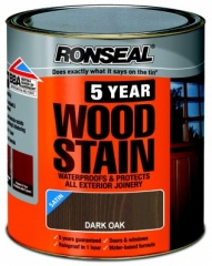 DISCONTINUED - Ronseal 5yr Woodstain Dark Oak 250ml
