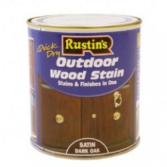 Rustin Q/D Wood Stain Satin D Oak 500ml