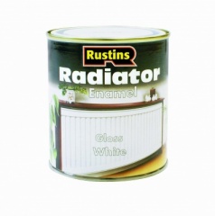 ****Rustin Radiator Enamel Wht Gloss 500ml