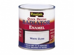 Rustin Radiator Enamel Q/D White Gloss 500ml