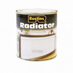 ****Rustin Radiator Enamel Wht Satin 500ml