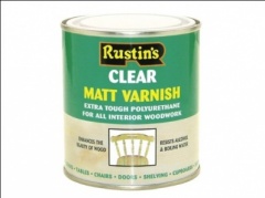 Rustin Poly Varnish Clear Matt 250ml