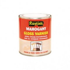 Rustin Poly Col Varn Gloss Wnut 500ml