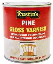 Rustin Poly Col Varnish Gloss Pine 500ml