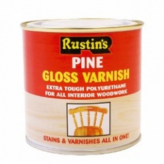 Rustin Poly Col Varn Gloss Pine 250ml