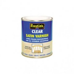 Rustin Q/D Col Varn Satin  Oak 250ml