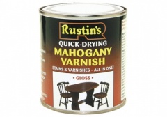 Rustins Q/D Coloured Varnish Gloss Dark Oak 250ml