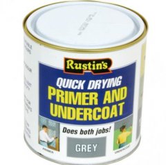 Rustin Q/D Primer & U/Coat Grey 250ml