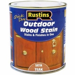 Rustins O/D Wood Stain Satin Teak 500ml
