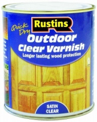 Rustin Q/D Outdoor Varnish Satin Clear 250ml