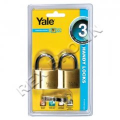 Discontinue : Yale OS Padlock Brass 40mm Pk2 (YE1/40/122/2)