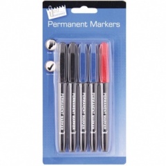 5 Rapid Dry Permanent Markers