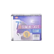Cd Cases Slimline Clear Pk 7