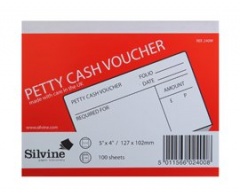 Silvine 100leaves Petty Cash Pad (240W)