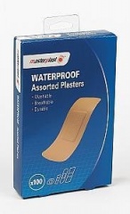 Master Plast 151 ASST W/PROOF PLASTERS 100pk (MP013)