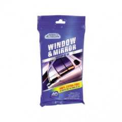 Car Pride 151 WINDOW & MIRROR WIPES 40pk (CP010-20)