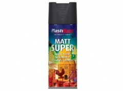 Plasti-kote Matt Super Black Spray Paint 400ml