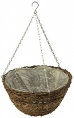 Kingfisher 16'' Rattan Hanging Basket [HB16R]