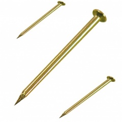 Brass Headed Picture Pins Pk130