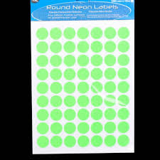 Labels Neon Round 630/1080pc