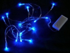 Benross 15 String LED Light Battery Operated - Blue (72330)