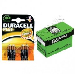 Duracell Plus Power AAA PK4 Batteries Box (MN2400 PLUS)