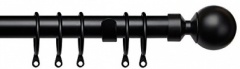 Universal 25/28mm Metal Pole 200-360cm Black