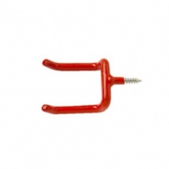 Tool Hooks, Red Plastic Pk8