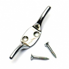 Cleat Hook Chrome Plated 75mm Pk10