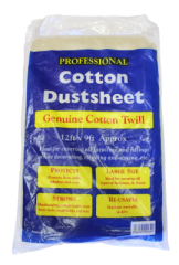 Cotton Dustsheet 12 x 9 ''